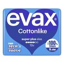 EVAX Cottonlike Penso Higiénico Super Plus com Abas 12 un EVAX Cottonlike Penso Higiénico Super Plus com Abas 12 un
