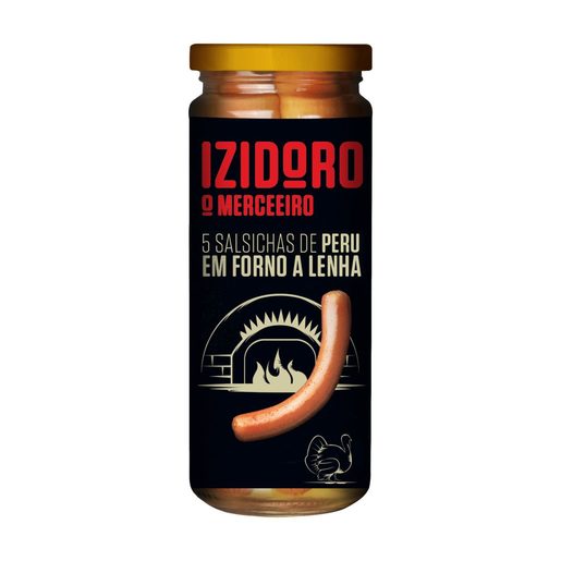IZIDORO Salsichas de Peru em Forno de Lenha 220 g 5 un