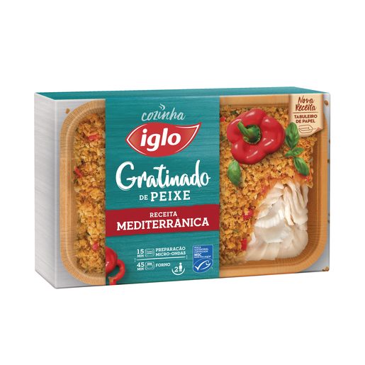 IGLO Peixe Gratinado Receita Mediterrânica 380 g