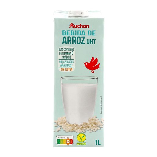 AUCHAN Bebida Arroz sem Glúten 1 L