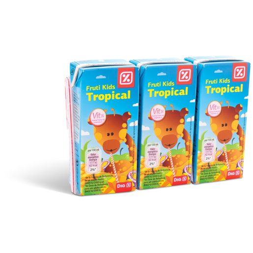 DIA Néctar Fruti Kids Tropical 3x200 ml