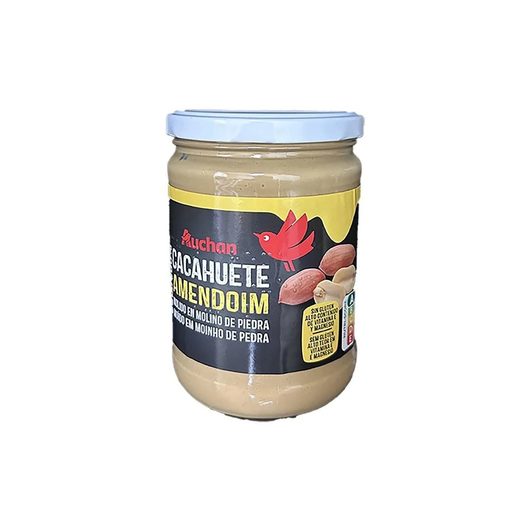 AUCHAN Manteiga de Amendoim 100% e Cremosa 500 g