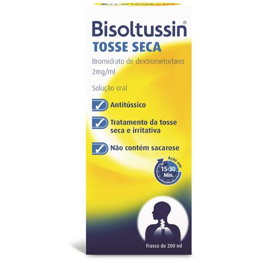 BISOLTUSSIN Tosse Seca 2 mg/ml Solução Oral 200 ml