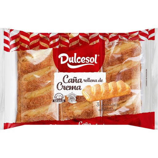 DULCESOL Cana Recheio Creme (3 un) 150 g DULCESOL Cana Recheio Creme (3 un) 150 g