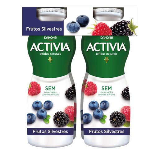 ACTIVIA Iogurte Líquido Frutos Silvestres 4x155 g