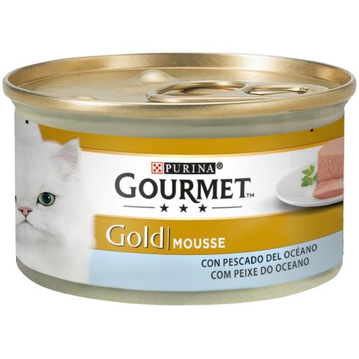 GOURMET Alimento Húmido Gold Peixe para Gato 85 g