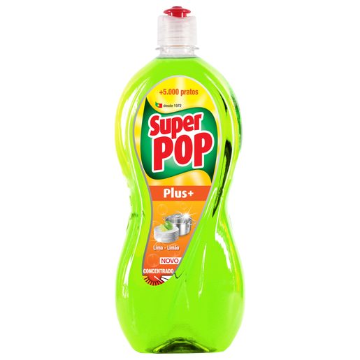 SUPER POP Detergente Manual Limão Verde 1 L
