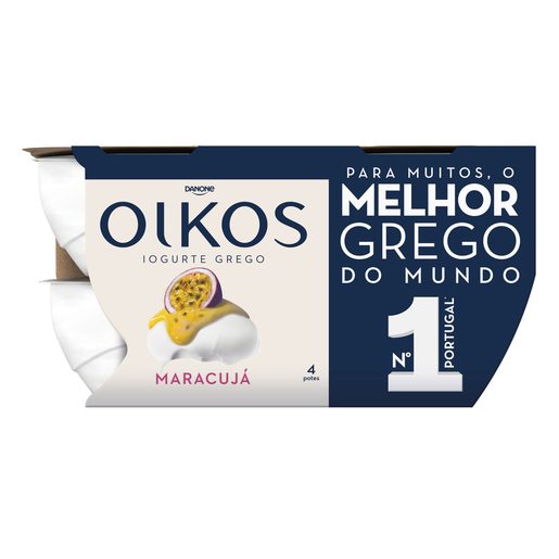 OIKOS Iogurte Grego Maracujá 4x110 g