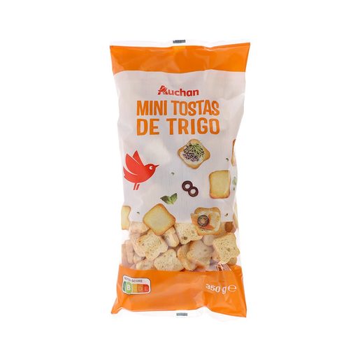 AUCHAN Mini Tostas de Trigo 350 g
