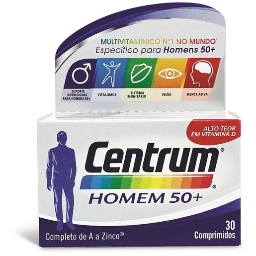 CENTRUM Homem 50+ Multivitaminico Comprimido 30 un