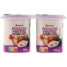 AUCHAN Iogurte Pedaços Frutos Vermelhos 4x125 g