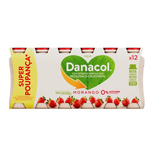 DANACOL Iogurte Líquido Morango 12x100 g