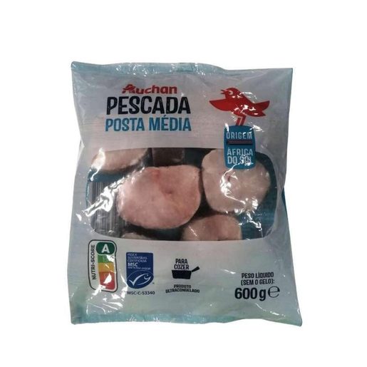 AUCHAN Posta de Pescada Msc Nº3 para Cozer 600 g AUCHAN Posta de Pescada Msc Nº3 para Cozer 600 g