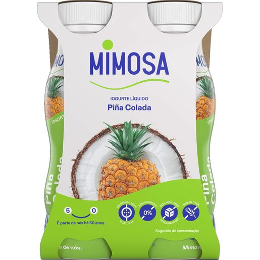 MIMOSA Iogurte Líquido Aroma Piña Colada 4x151 ml