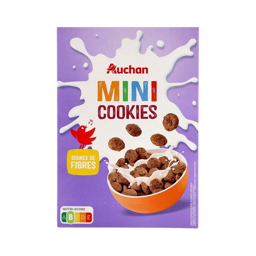 AUCHAN Cereais Mini Cookies 375 g AUCHAN Cereais Mini Cookies 375 g