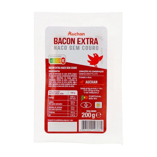 AUCHAN Bacon Naco 200 g