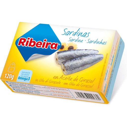 RIBEIRA Sardinha Inteira em Óleo de Girassol 120 g RIBEIRA Sardinha Inteira em Óleo de Girassol 120 g