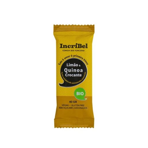 INCRÍBEL Barra de Limão e Quinoa Crocante 35 g