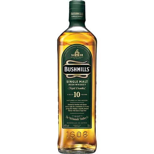 BUSHMILLS Whisky Irlandês 10 Anos 700 ml