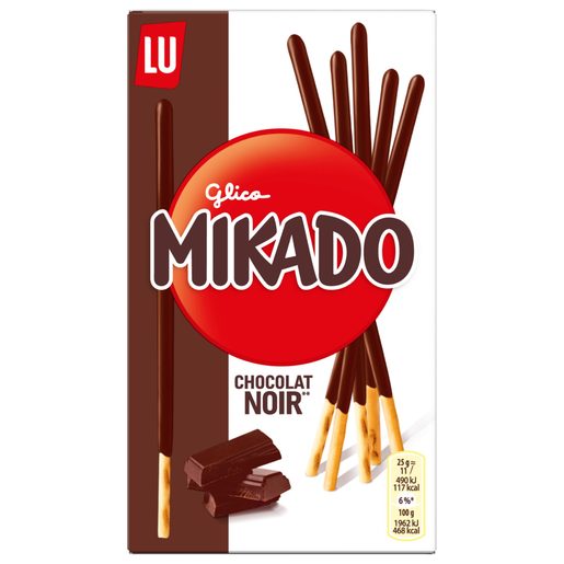 LU Mikado Bolachas com Chocolate Negro 75 g