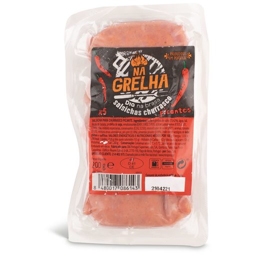 DIA NA GRELHA Salsichas Churrasco Picantes 200 g