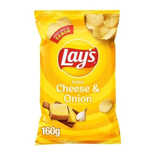 LAY'S Batata Frita Lisa Sabor Queijo e Cebola 150 g