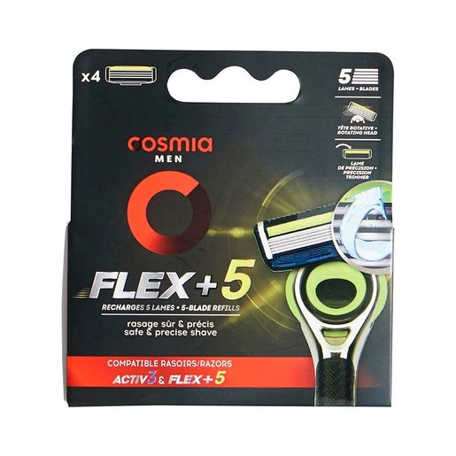 COSMIA Recargas Men Flex 5 Lâminas 4 un