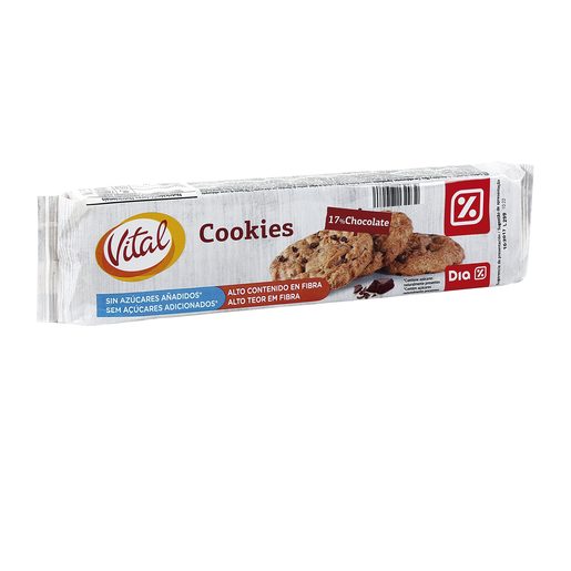 DIA VITAL Cookies Sem Açúcar com Fibra 185 g