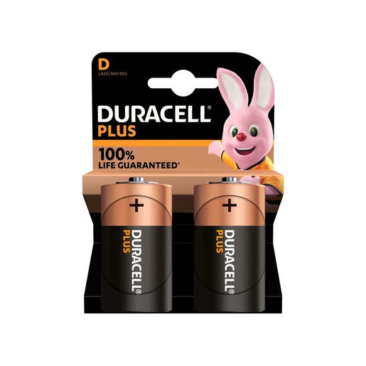 DURACELL Plus Pilha Alcalina D 2 un DURACELL Plus Pilha Alcalina D 2 un