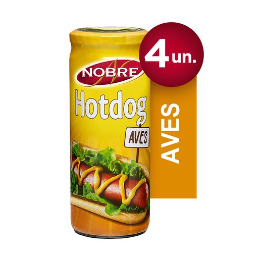 NOBRE Salsichas Hot Dog Frasco 4 un, SALSICHAS