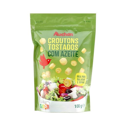 AUCHAN Croutons com Azeite e Sal 100 g AUCHAN Croutons com Azeite e Sal 100 g