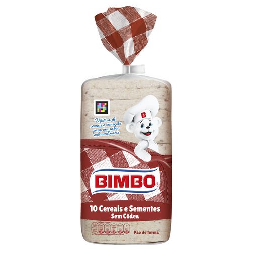 BIMBO Pão sem Côdea 10 Cereais e Sementes 450 g