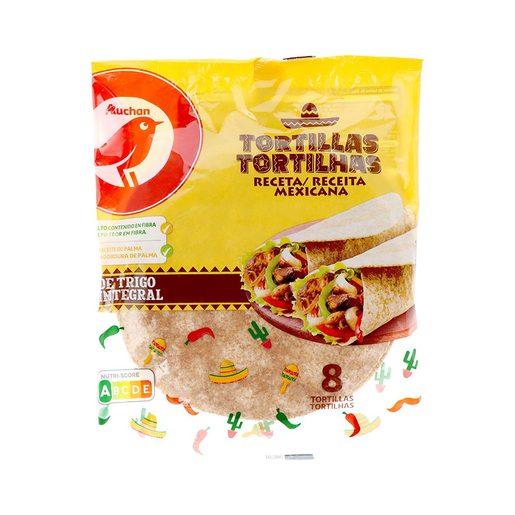 AUCHAN Tortilha Integral 320 g