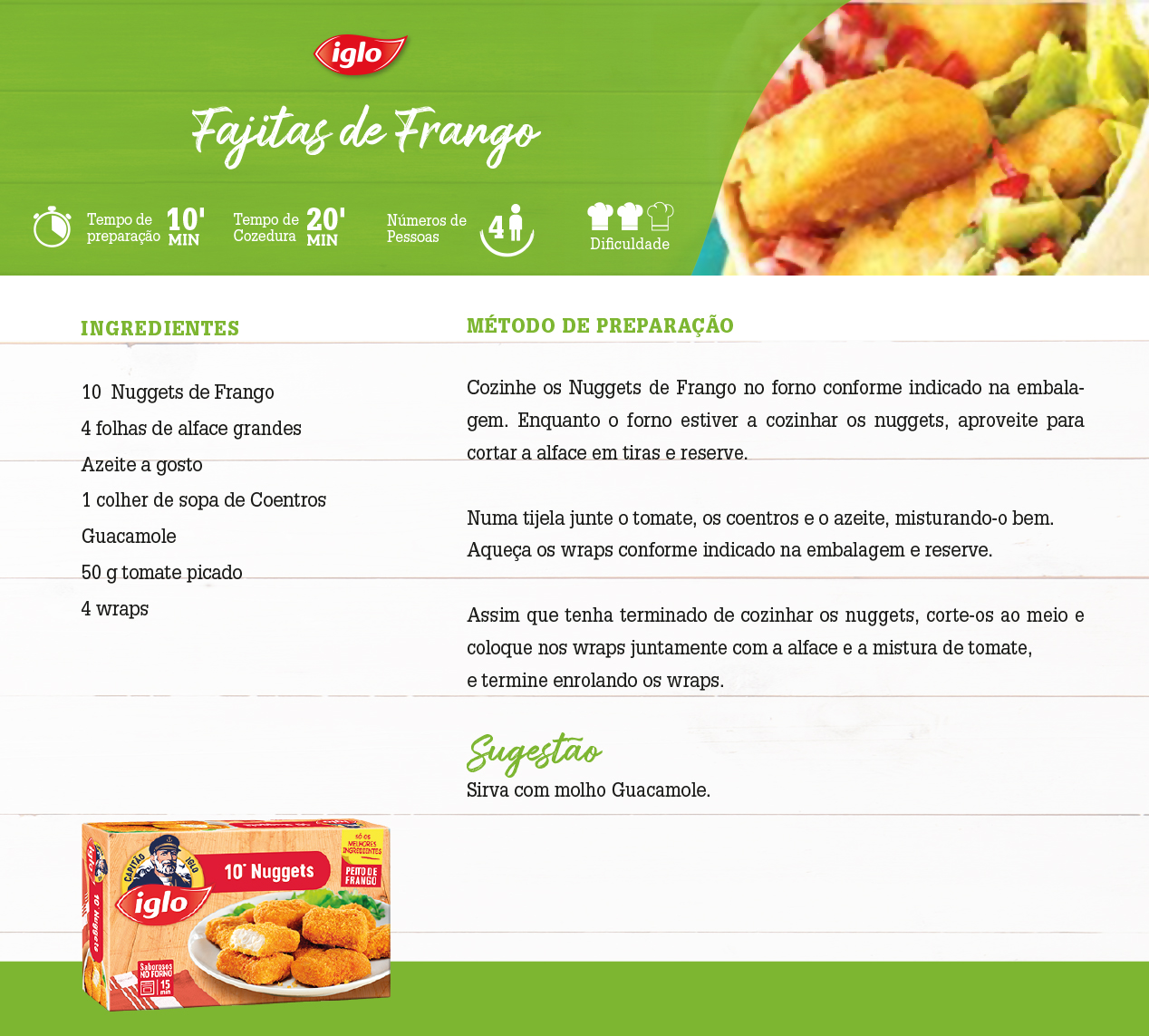 Fajitas de Frango