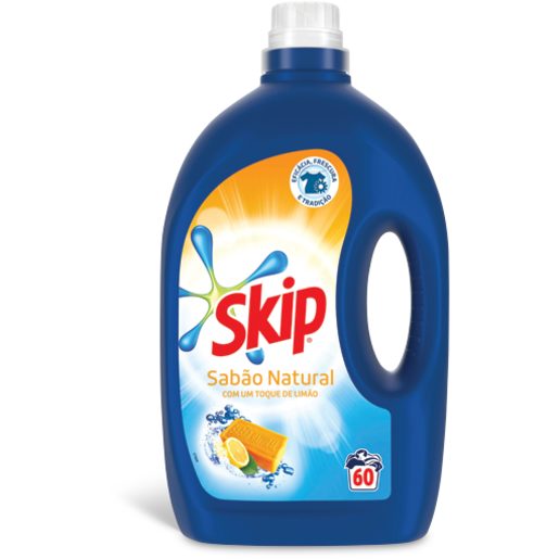 SKIP Detergente Líquido Sabão Natural 58 Lv