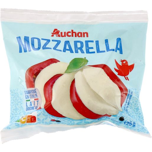 AUCHAN Queijo Mozzarella Fresca 125 g