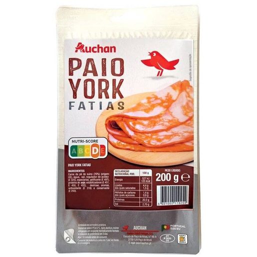 AUCHAN Paio York Fatias 200 g