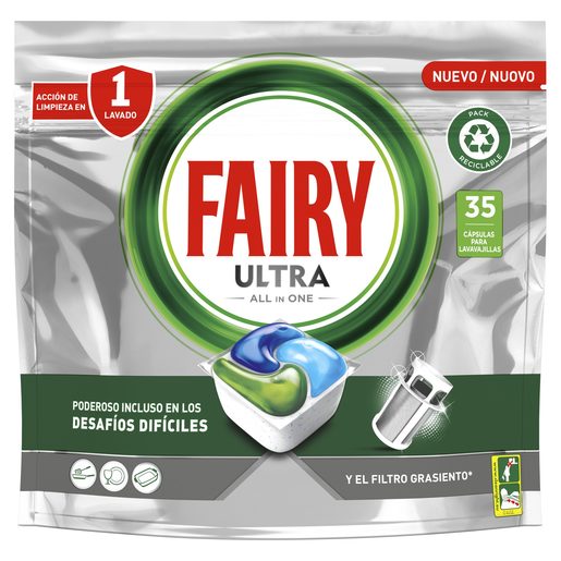 FAIRY Detergente Máquina Loiça Pastilhas Ultra All In One 35 un