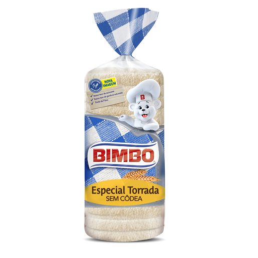 BIMBO Pão de Forma Sem Côdea Especial Torradas 650 g