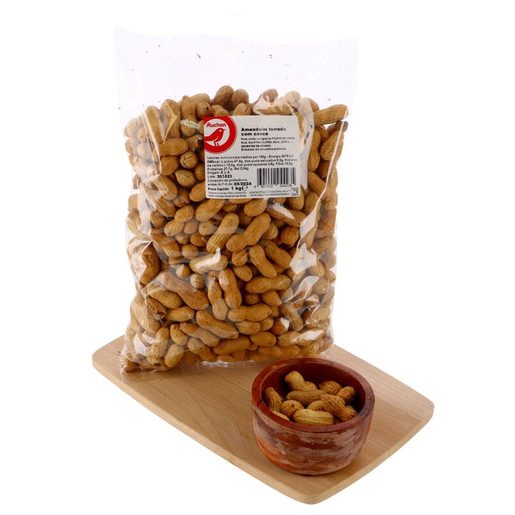 AUCHAN Amendoim Torrado com Casca 1 Kg